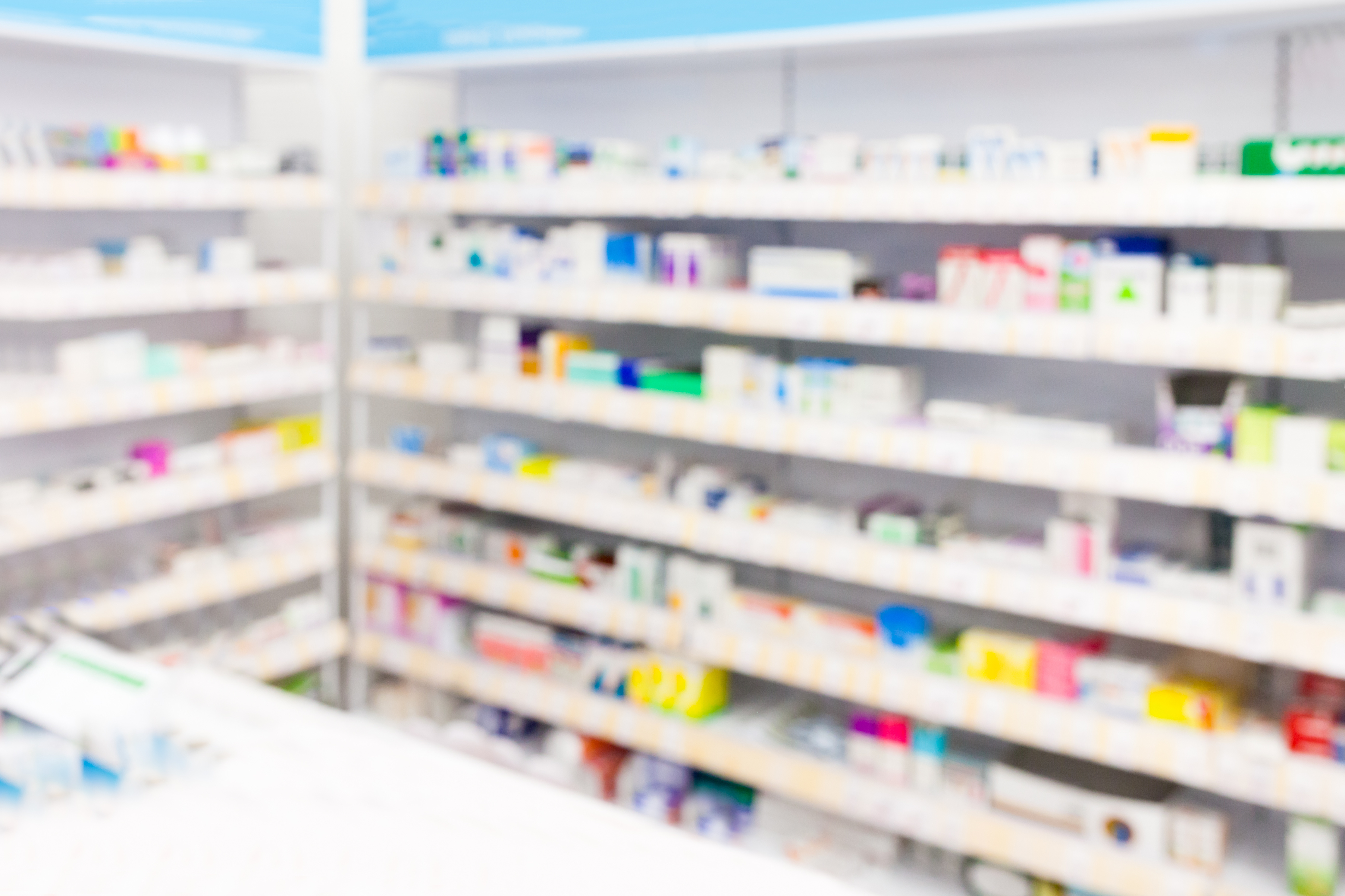 Aisle in a pharmacy